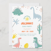 Drie Rex verjaardagsuitnodiging Kaart (Voorkant)