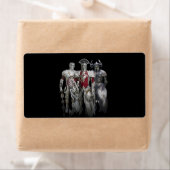 Drie riemen etiket (Insitu)