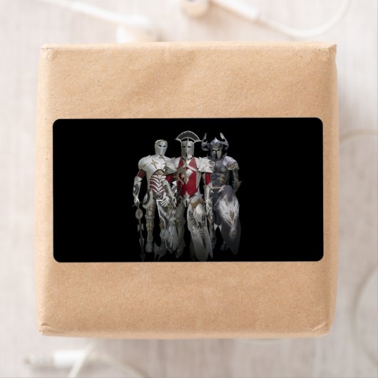 Drie riemen etiket (Insitu)