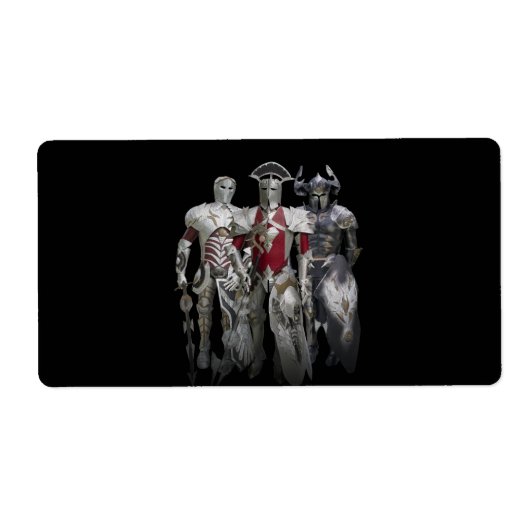 Drie riemen etiket (Voorkant)