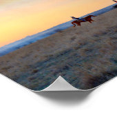 Drie riemen in de Kansas Flint Hills Poster (Hoek)