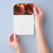 Drie rijpe appels flyer (Hand)