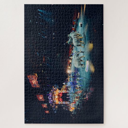 Drie Ring Circus Elephants Arena Legpuzzel (Verticaal)