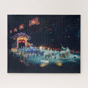 Drie Ring Circus Olifanten Arena Legpuzzel