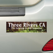 Drie rivieren Californische Bumpersticker (Op auto)