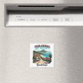 DRIE-RIVIEREN GUADELOUPE MAGNEET (Insitu (Vaatwasser))