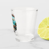 DRIE-RIVIEREN GUADELOUPE SHOT GLAS (Rechts)