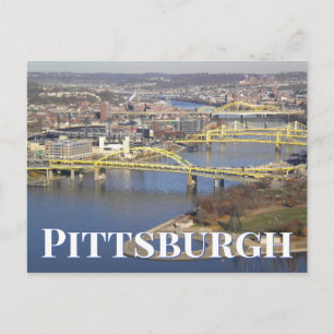 Drie rivieren   Pittsburgh, PA Briefkaart
