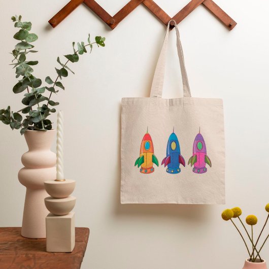 Drie Rockets-Canvas tas
