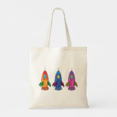 Drie Rockets-Canvas tas (Achterkant)
