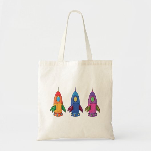 Drie Rockets-Canvas tas (Voorkant)