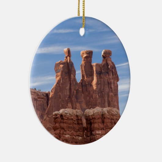 Drie roddels keramisch ornament (Rechts)