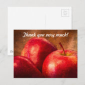 Drie rode appels briefkaart (Voorkant / Achterkant)