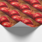 Drie rode appels cadeaupapier (Hoek)