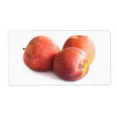 Drie rode appels etiket (Voorkant)