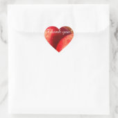 Drie rode appels hart sticker (Tas)