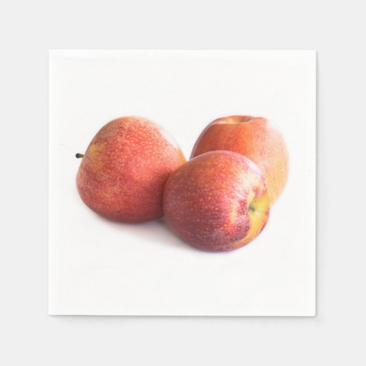 Drie rode appels servet (Voorkant)