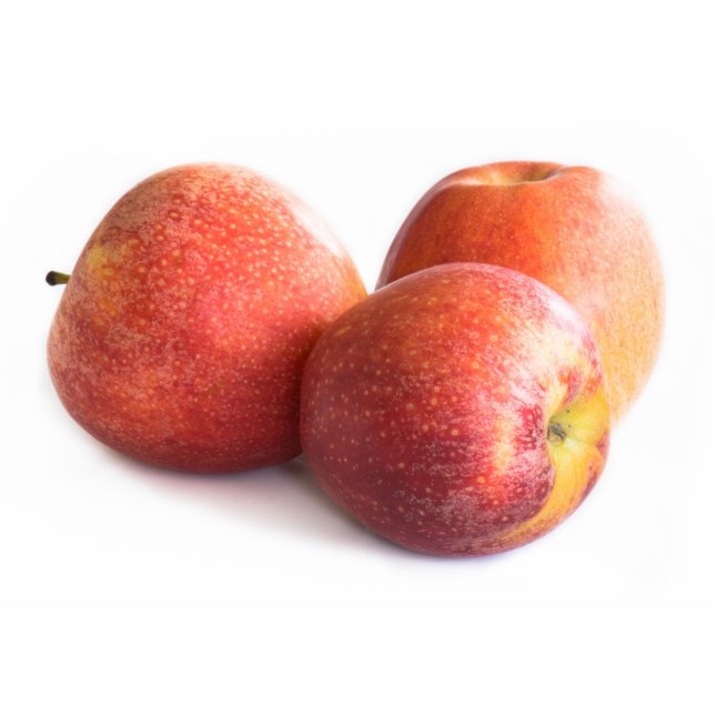 Drie rode appels staand fotobeeldje  (Voorkant)