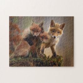 Drie rode Baby Legpuzzel
