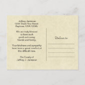 Drie rode kano's dank u zwarte letters Briefkaart (Achterkant)