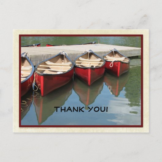 Drie rode kano's dank u zwarte letters Briefkaart (Voorkant)