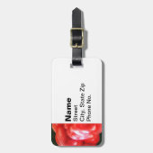 Drie Rode Paprika's Bagagelabel (Voorkant verticaal)
