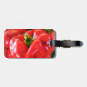 Drie Rode Paprika's Bagagelabel (Achterkant horizontaal)