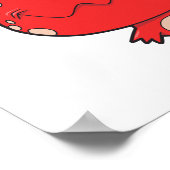 drie rode rode ogen poster (Hoek)