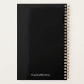 Drie Rode Rose Bloem Aangepaste Tekst Planner (Achterkant)