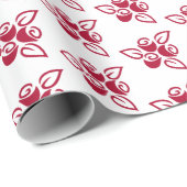 Drie rode rozen, Schattige Abstract inpakpapier (Rol Hoek)