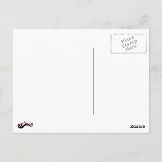 Drie rode sterren briefkaart (Achterkant)