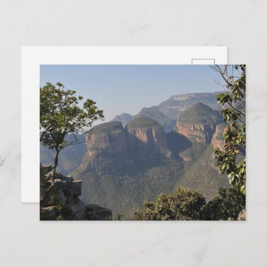 Drie Rondawels bergen Zuid-Afrika Briefkaart (Voorkant / Achterkant)