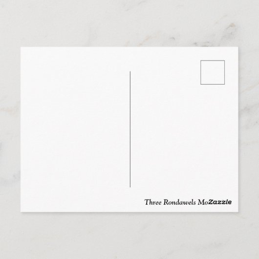 Drie Rondawels bergen Zuid-Afrika Briefkaart (Achterkant)