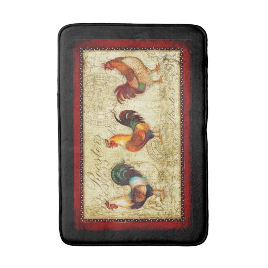 Drie Roosters Badmat (Voorkant Verticaal)