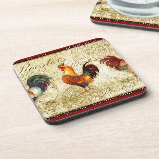 Drie Roosters Bier Onderzetter (Linkerzijde)