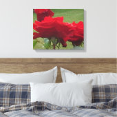 DRIE ROSES CANVAS AFDRUK (Insitu (Slaapkamer))