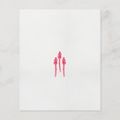 Drie roze bloemen met een zwarte achtergrond flyer (Achterkant)