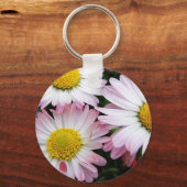 Drie roze en witte zeeschildpadden sleutelhanger (Voorkant)