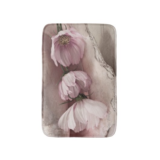 Drie roze kosmos badmat (Voorkant Verticaal)