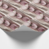 Drie roze kosmos cadeaupapier (Hoek)