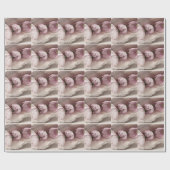 Drie roze kosmos cadeaupapier (Vlak)