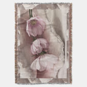 Drie roze kosmos deken (Voorkant Verticaal)