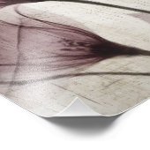 Drie roze  röntgenbloemen foto afdruk (Hoek)