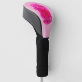 Drie Roze Rozen Golfheadcover (Schuin)