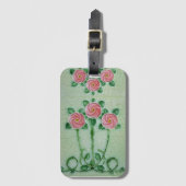 Drie roze rozen Thunder_Cove Bagagelabel (Voorkant (verticaal))