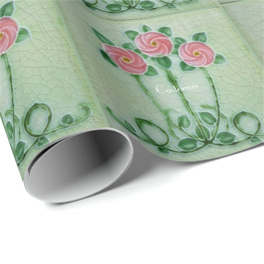 Drie roze rozen Thunder_Cove Cadeaupapier (Rol Hoek)