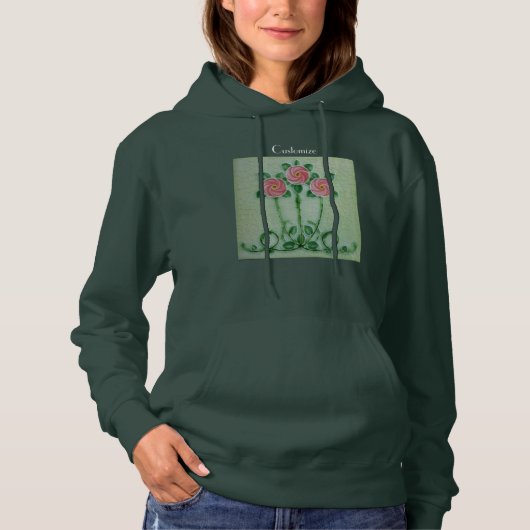 Drie roze rozen Thunder_Cove Hoodie (Voorkant)