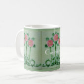 Drie roze rozen Thunder_Cove Koffiemok (Voorkant links)