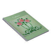Drie roze rozen Thunder_Cove Notitieboek (Rechterzijde)