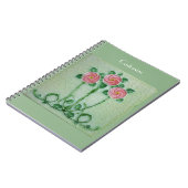 Drie roze rozen Thunder_Cove Notitieboek (Linkerzijde)